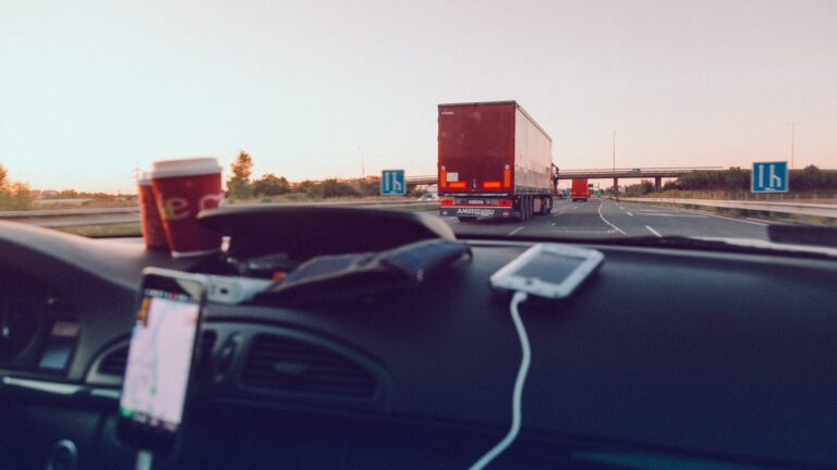 a person driving a car