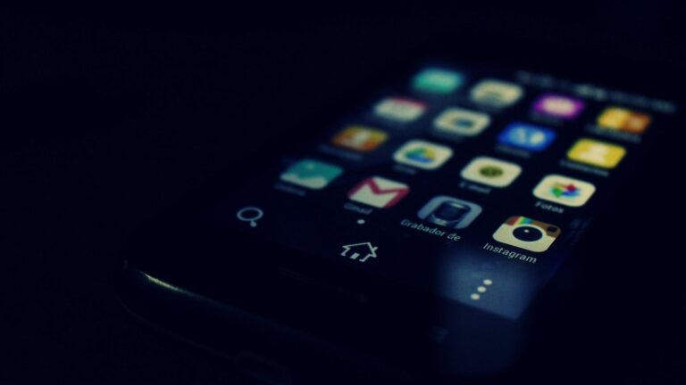 black android smartphone showing instagram and gmail application